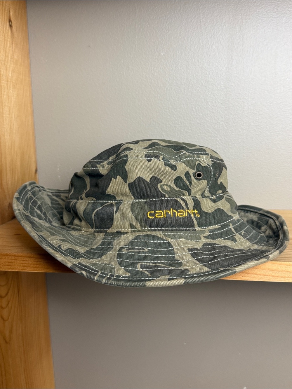 Carhartt Camo Boonie Hat Wire Brim Pocket